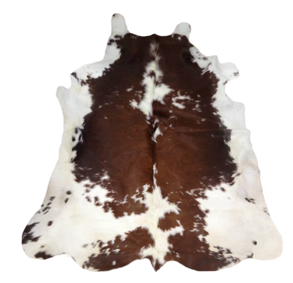 Brown Red Speckled Cowhide Rug - Large