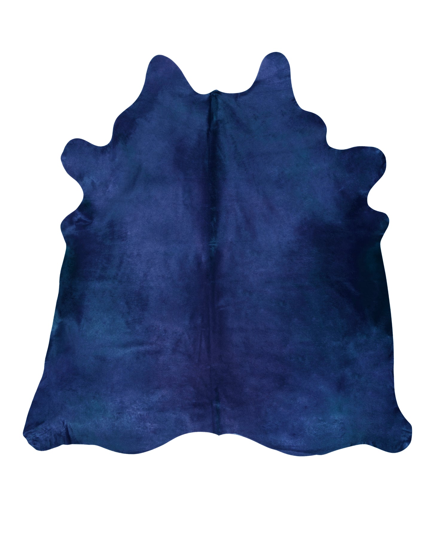 Navy Blue Cowhide Rug