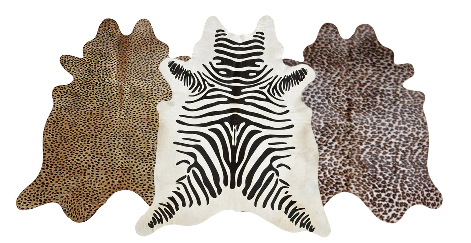 Stenciled Cowhide Rugs