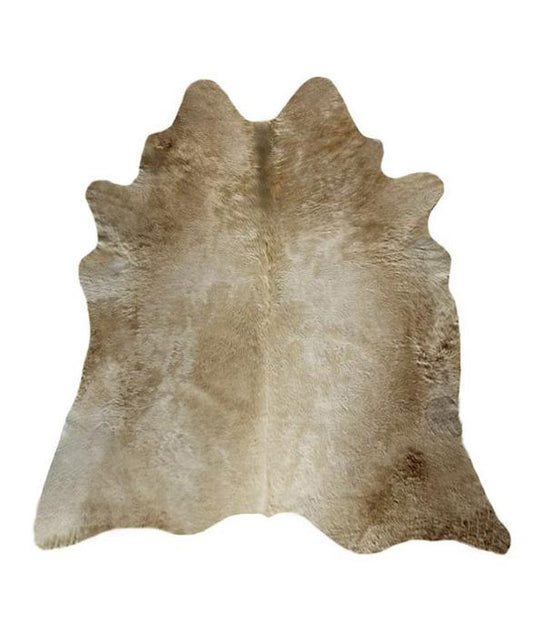Champagne cowhide rug