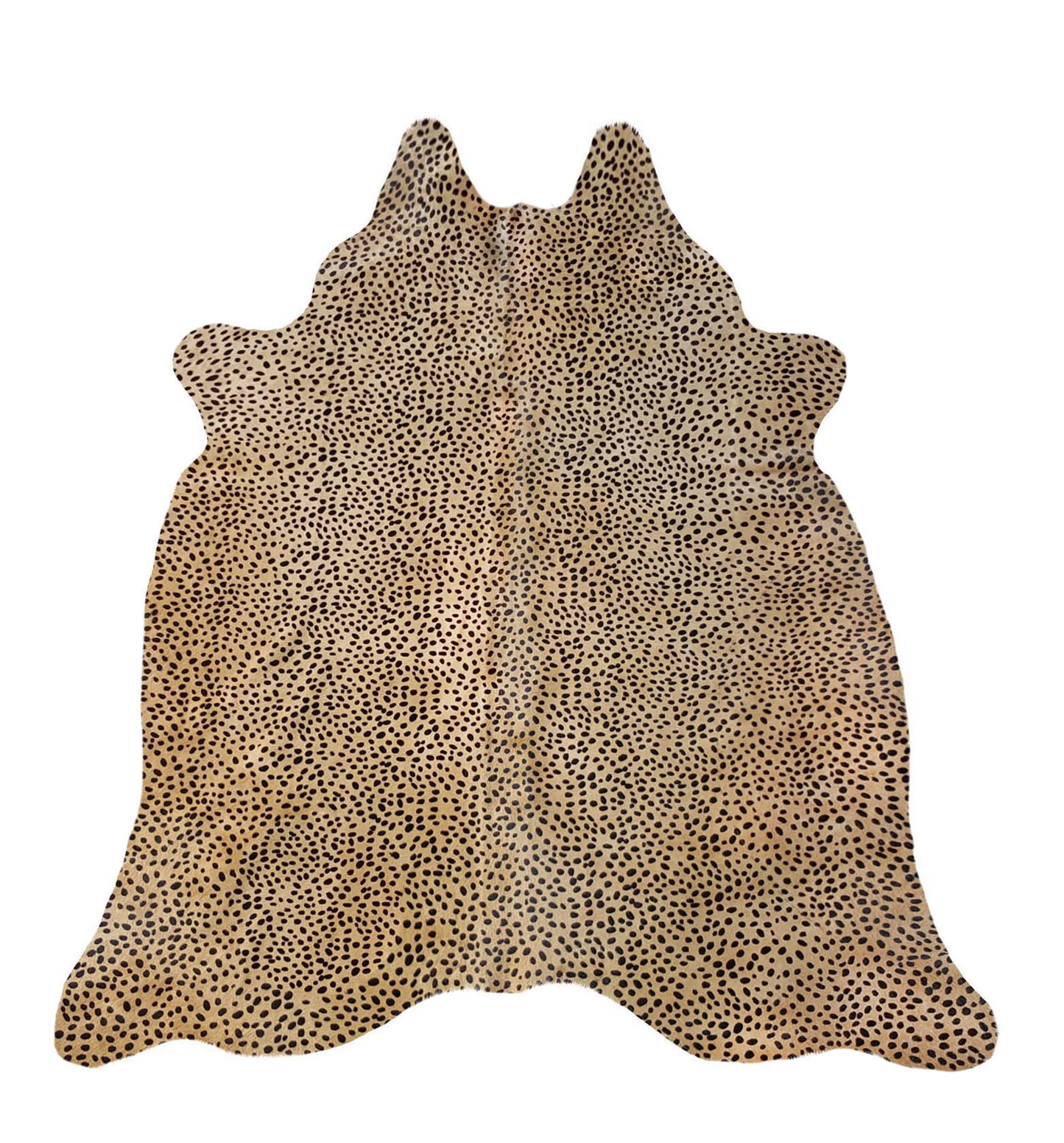 Cheetah on Caramel Cowhide Rug