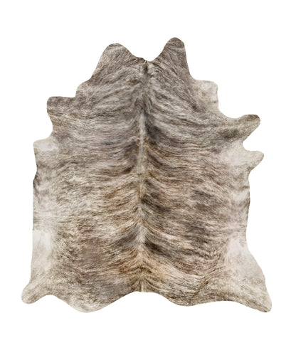 Gray Tan Brindle cowhide rug XL