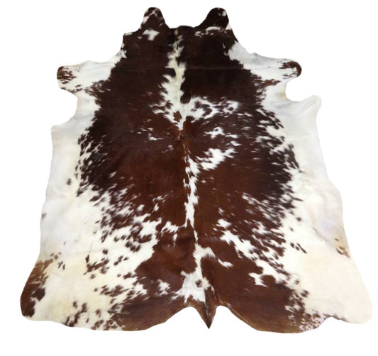 Brown Red Speckled Cowhide Rug - XL