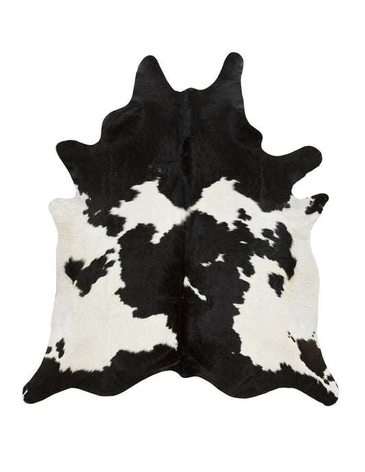Large Black & White Cowhide Rug 
