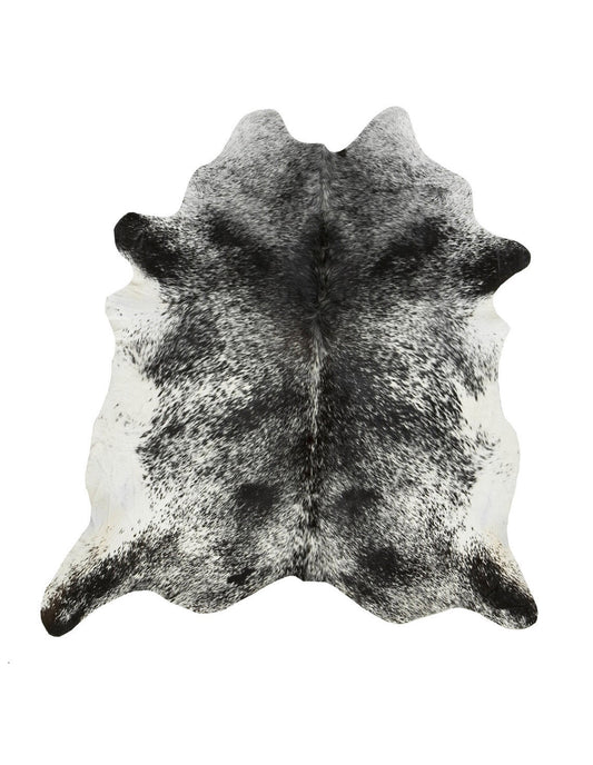 XLarge Black & White Salt & Pepper Cowhide Rug 