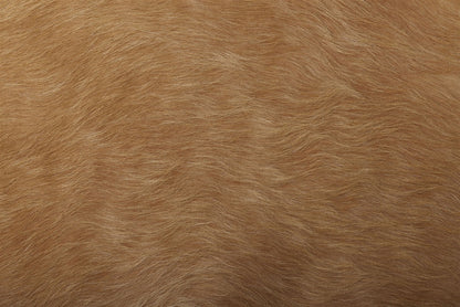 XLarge solid dark palomino cowhide rug close up