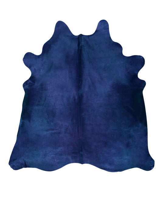 Navy Blue Cowhide Rug