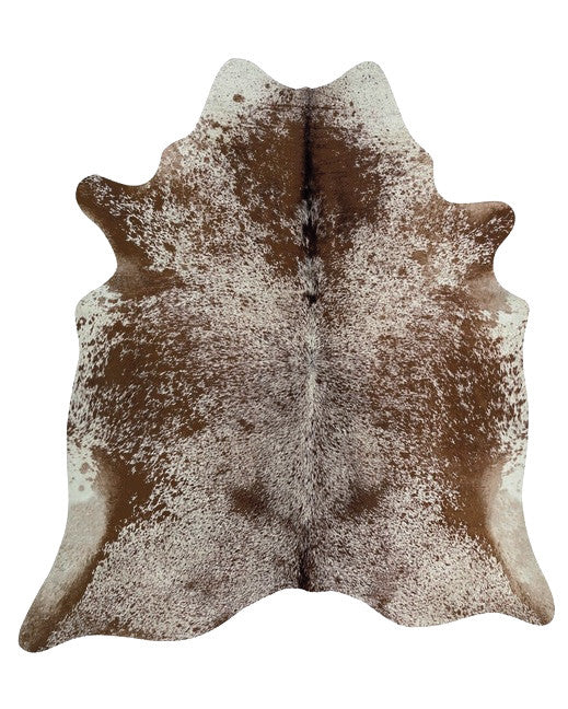 Large Salt & Pepper Brown Cowhide Rug Alt