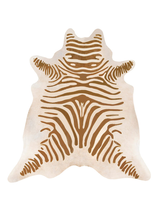 Zebra Print Brown on beige
